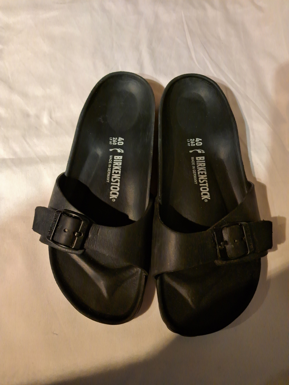 Birkenstock Black Single-Strap EVA Slide with Buckle